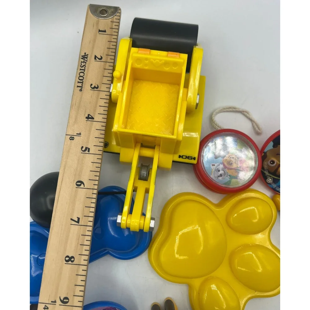 Paw Patrol Toy Lot Figures Construction Truck Yo Yo Paddle Game Mixed Play Set